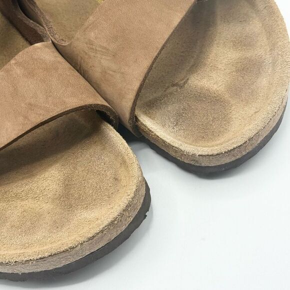 Birkenstock Milano Brown Leather Double Strap Heel Strap Adjustable Sandals - Me - Picture 11 of 12